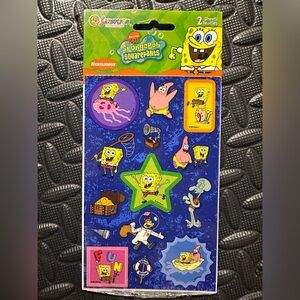 Vintage 2000s Sandylion SpongeBob SquarePants 2 Sheet Sticker Pack! Brand New